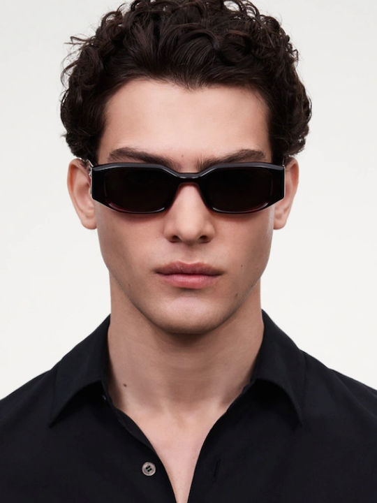 Chimi Unisex Sunglasses with Brown Tartaruga Plastic Frame and Green Lens