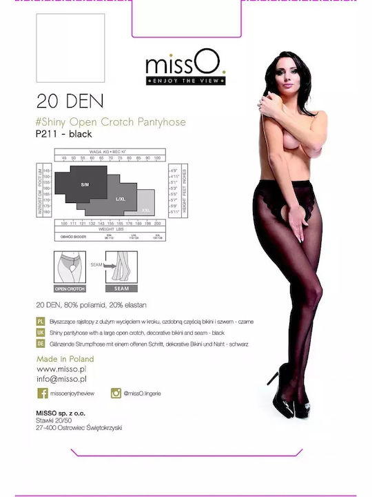 missO Sexy Καλσόν Μαύρο