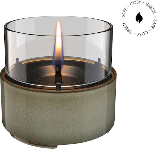Tenderflame Επιτραπέζιο Τζάκι Βιοαιθανόλης Εσωτερικού Χώρου Πράσινο 14.2x13.5cm