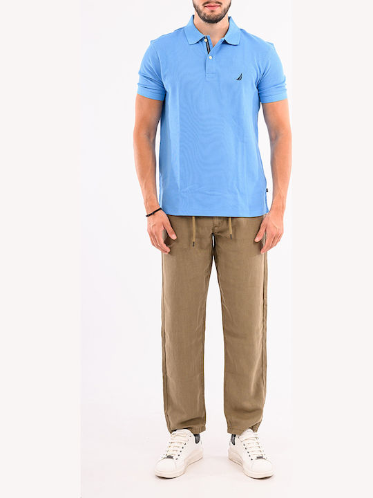 Polo Short Sleeve Light Blue Blouse