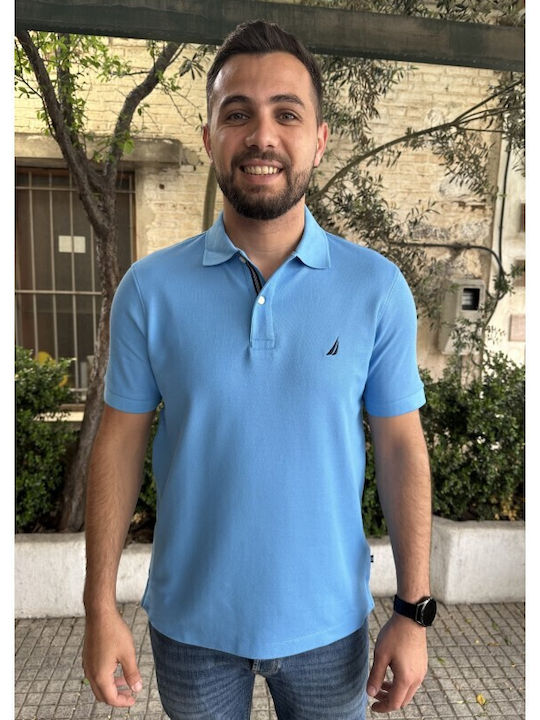 Polo Short Sleeve Light Blue Blouse