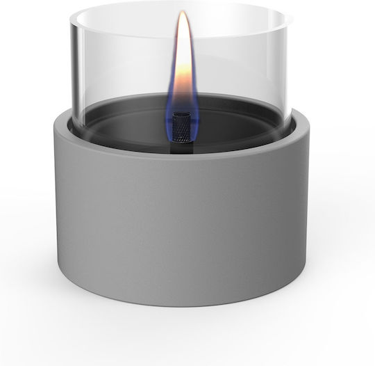 Tenderflame Desktop Bioethanol Fireplace Indoor Outdoor Grey
