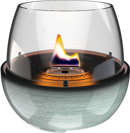 Tenderflame Desktop Bioethanol Fireplace Indoor Outdoor Green 19.3x18cm