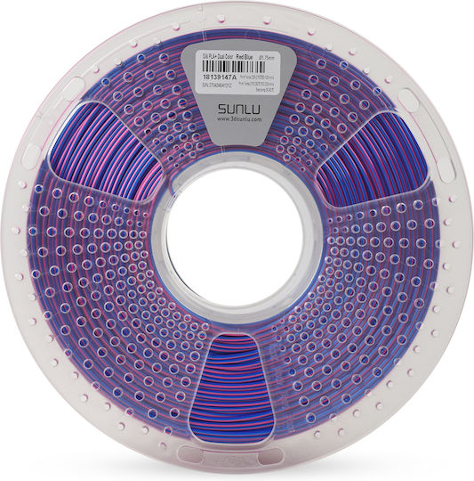 Sunlu Silk PLA+ 3D Drucker Filament 1,75mm Rote 1kg 1Stück Spule