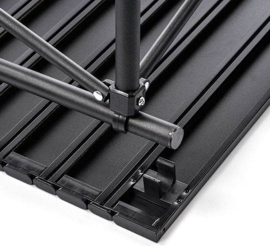 Meteor Table Aluminum for Camping Foldable Black