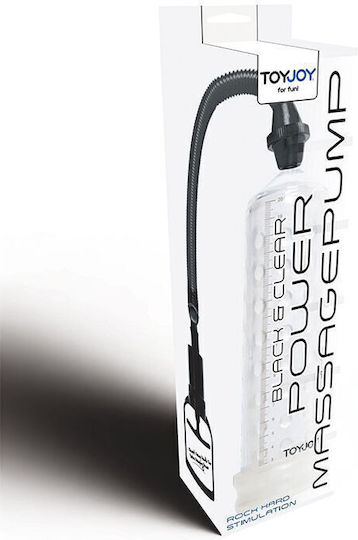 ToyJoy Power Massage Pump With Sleeve Τρόμπα Πέους Διάφανη