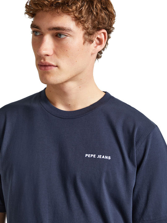 Callum T-shirt Navy Μπλε