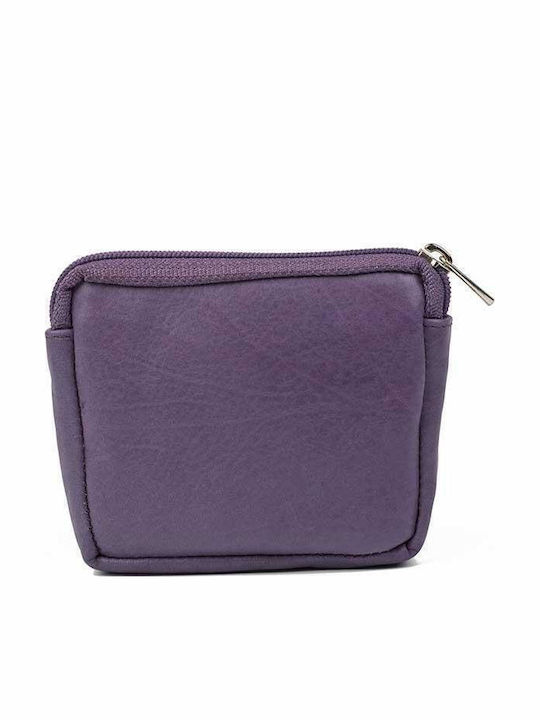 Small Leather Women's Wallet Classic Purple