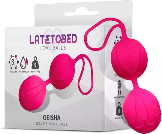 LateToBed Love Balls Geisha Κολπικές Μπάλες 70gr Rose Red