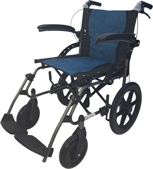 Medical Brace Scaun Cu Rotile 14" Pliabil Tip Simplu 46cm MB.W2005 Albastru
