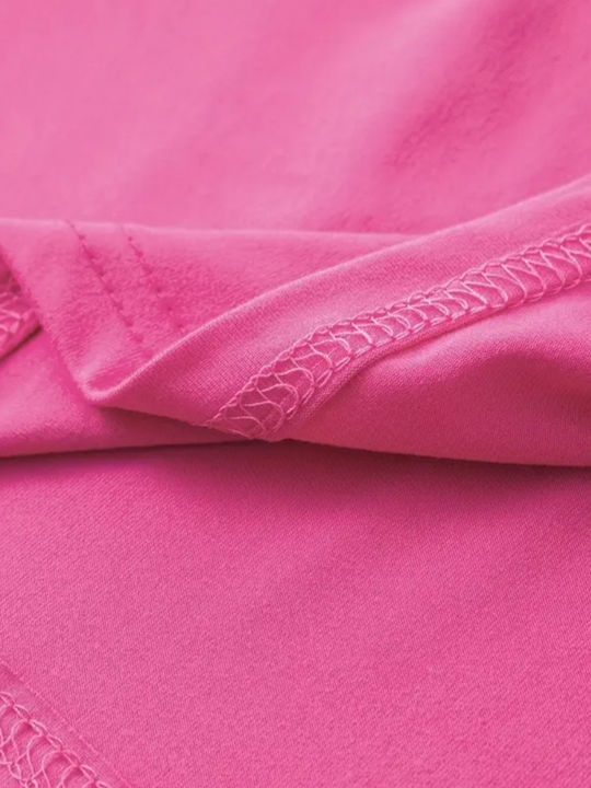 Damen Bluse Kurzärmelig Fuchsie