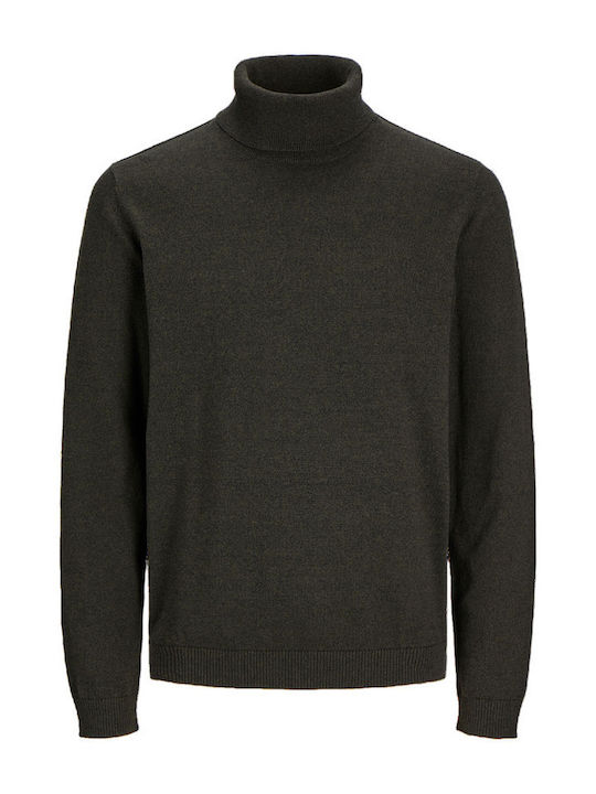 Langarm-Pullover Khaki