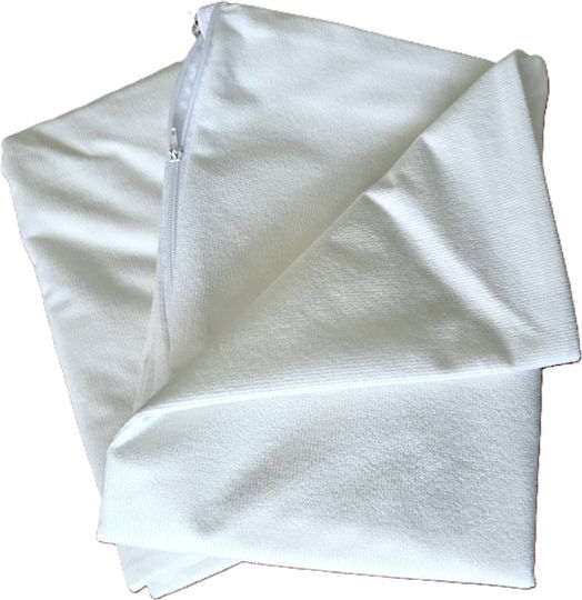 Kotonia Home Set Față de Pernă Impermeabile Albe 70x70cm.