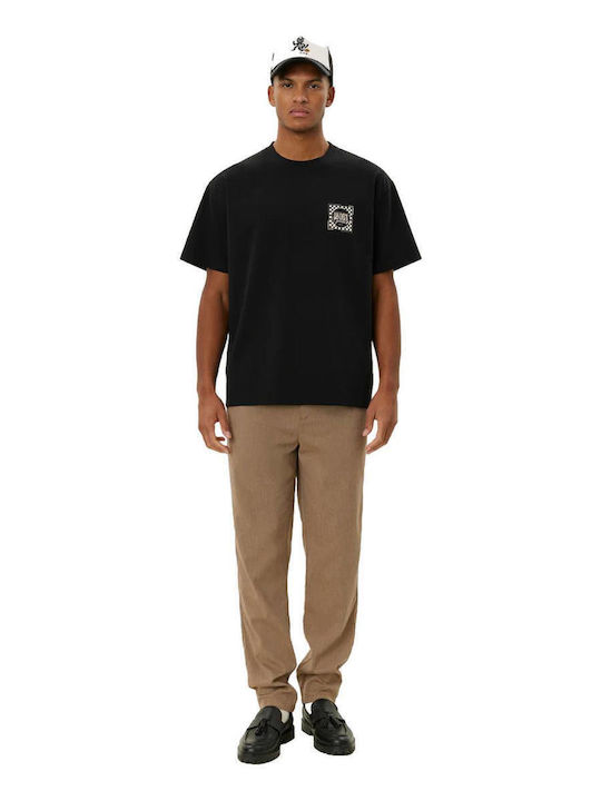 Tricou Black, Ivory