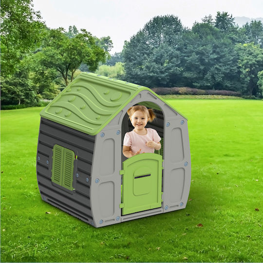 Chipolino Căsuță De Joacă Pentru Copii Magical House Cu Gard Verde 102x90x109cm