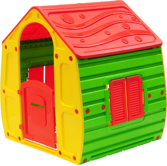 Chipolino Kids Playhouse Magical House with Fence Yellow 102x90x109cm