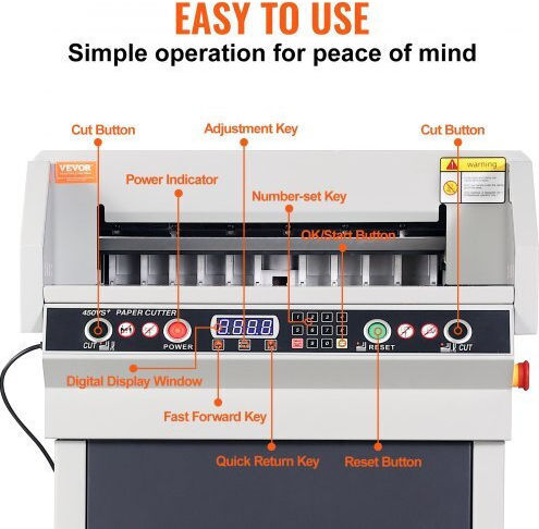 Vevor Office Cutting Electric Machine Guillotine 45.72cm