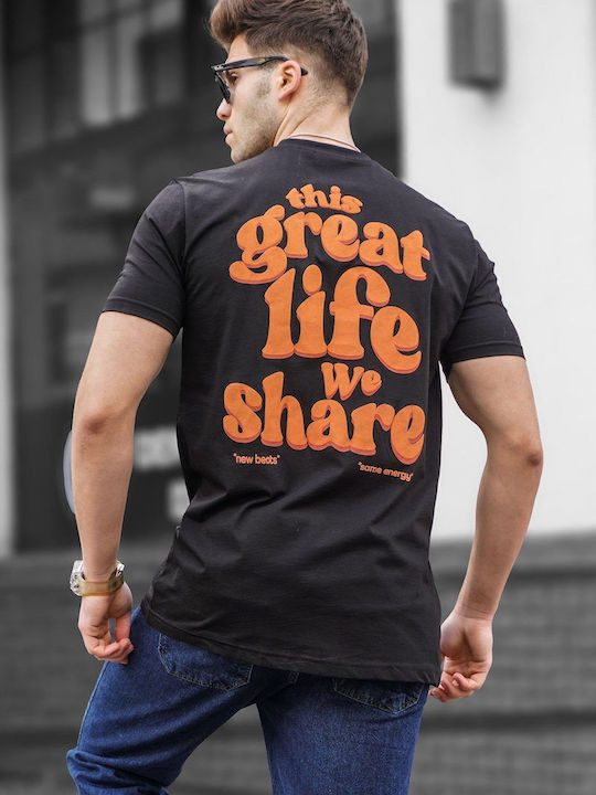 T-shirt Μαύρο