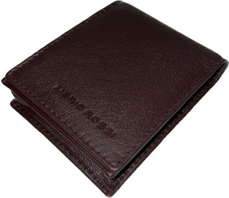 Mario Rossi Leather Tobacco Pouch With Snap Closure 11.5x7cm gift packaging