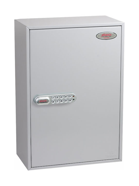Phoenix Safe Company Wall Key Hook Metallic with Lock 55x38x15cm