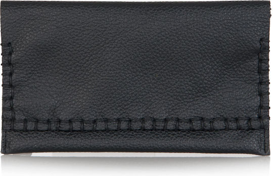 MR Lederne Tabaktasche in Schwarz mit magnetischem Verschluss