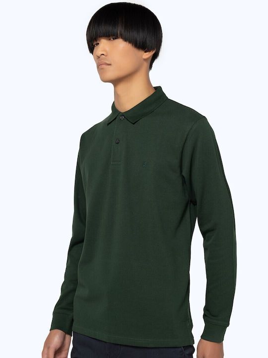 Polo Bluză cu mânecă lungă Verde închis