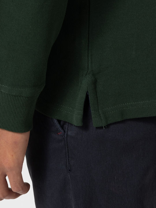 Polo Bluză cu mânecă lungă Verde închis