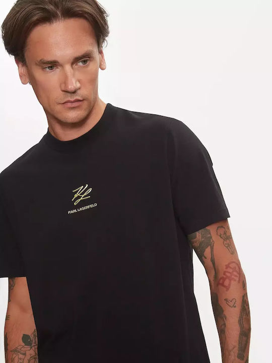 Crewneck T-shirt Μαυρο