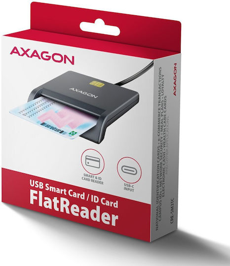 Axagon Cititor Card Type-C pentru SmartCard