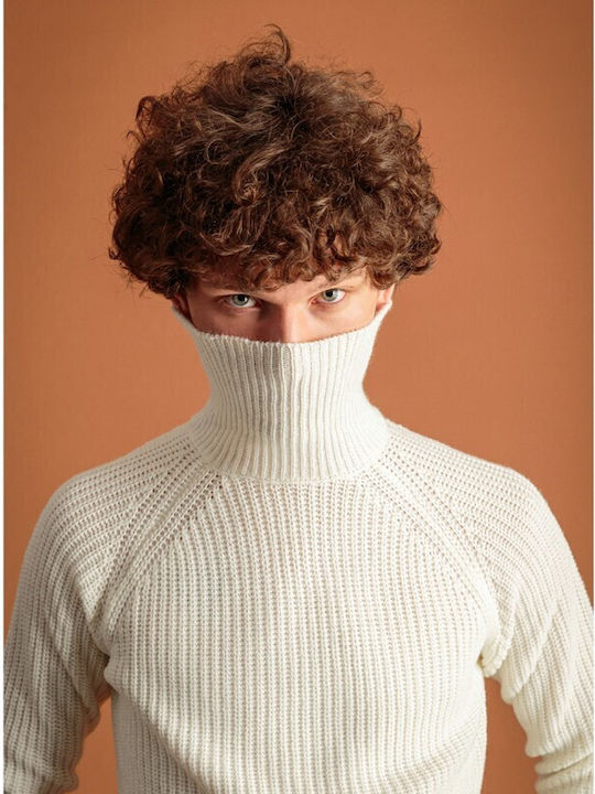 46-206-001 Langarm-Pullover Weiß