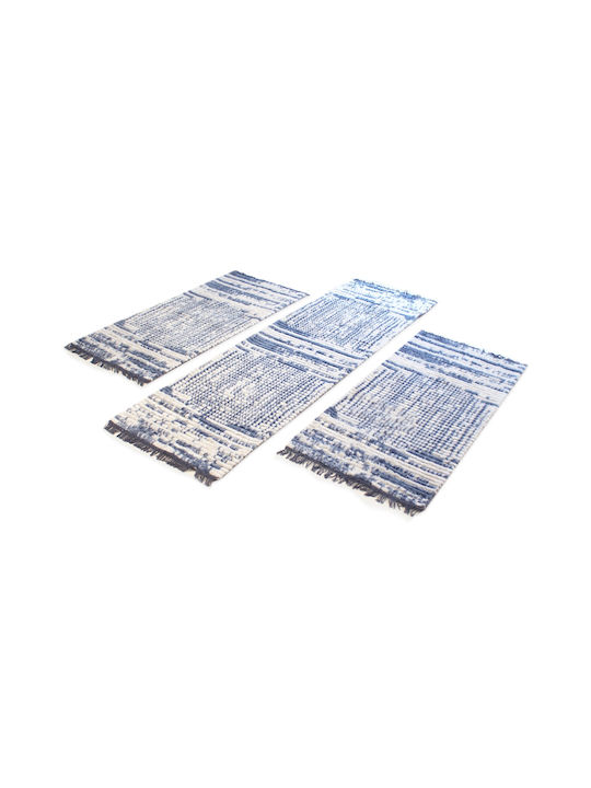 Royal Carpet Σετ Μοντέρνα Χαλιά Κρεβατοκάμαρας Cream Blue E103531 3τμχ