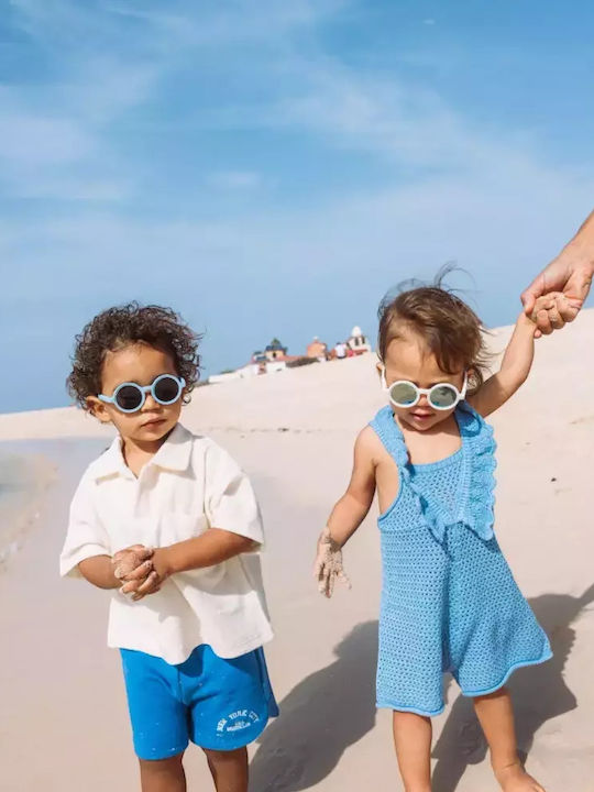 Olivio & Co Round Στρογγυλά Παιδικά Γυαλιά Ηλίου με Polarized Φακό Μπλε