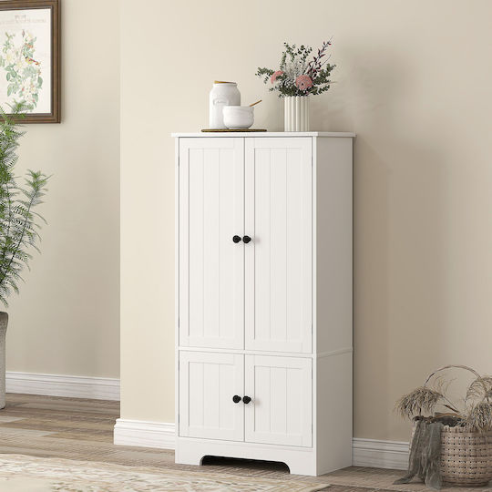 Kitchen Floor Drawer Unit White 58.2x30x123cm