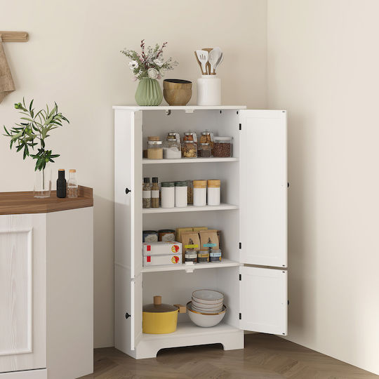 Kitchen Floor Drawer Unit White 58.2x30x123cm
