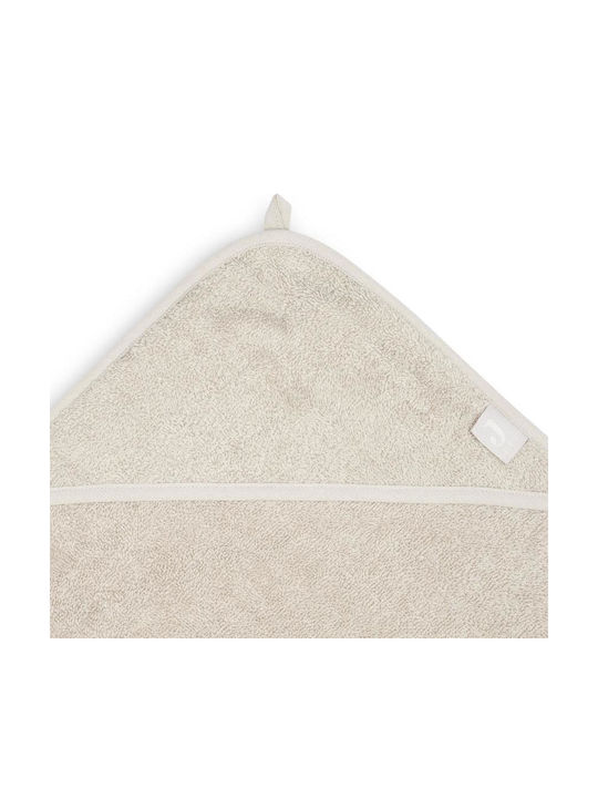 Jollein Baby Hooded Towel with Hood Nougat 100x100cm