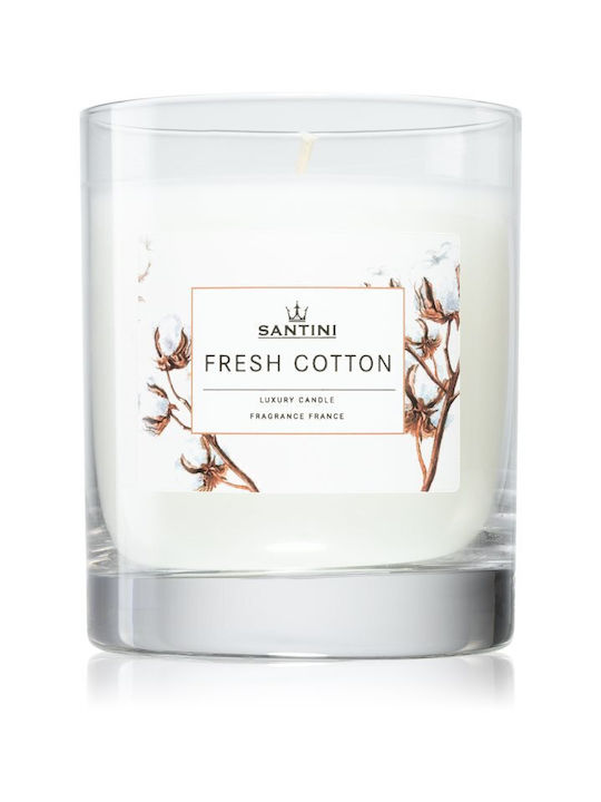 Santini Cosmetic Αρωματικό Κερί σε Βάζο με Άρωμα Cotton 200gr
