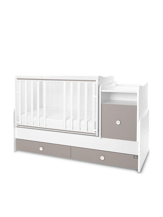 Lorelli Babybett Multifunktional Trend Plus Weiß mit Matratze 70x160cm