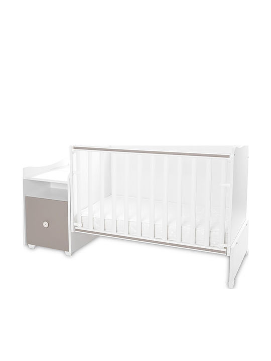 Lorelli Babybett Multifunktional Trend Plus Weiß mit Matratze 70x160cm