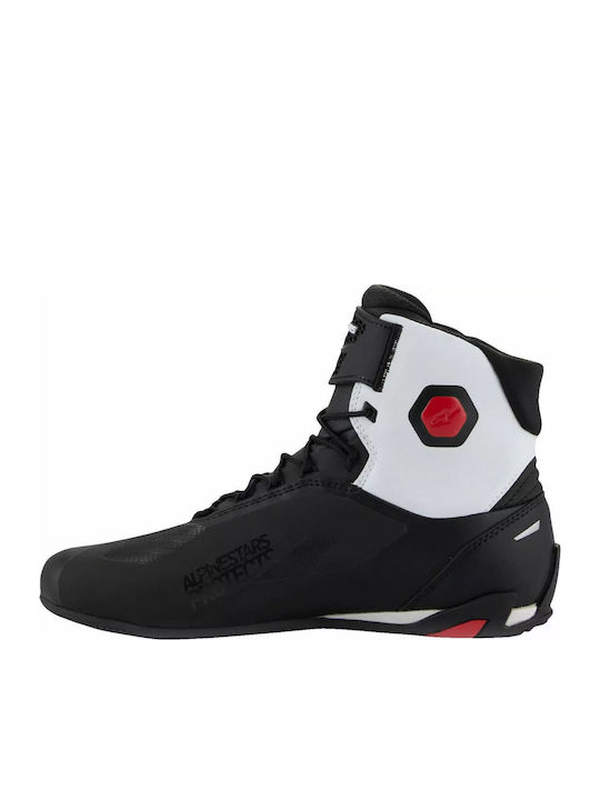 Alpinestars Faster-4 Ανδρικά Μποτάκια Μηχανής Δερμάτινα Λευκά