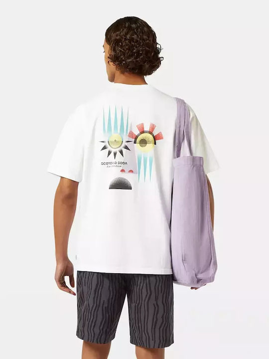 Scotch & Soda Artwork T-shirt White