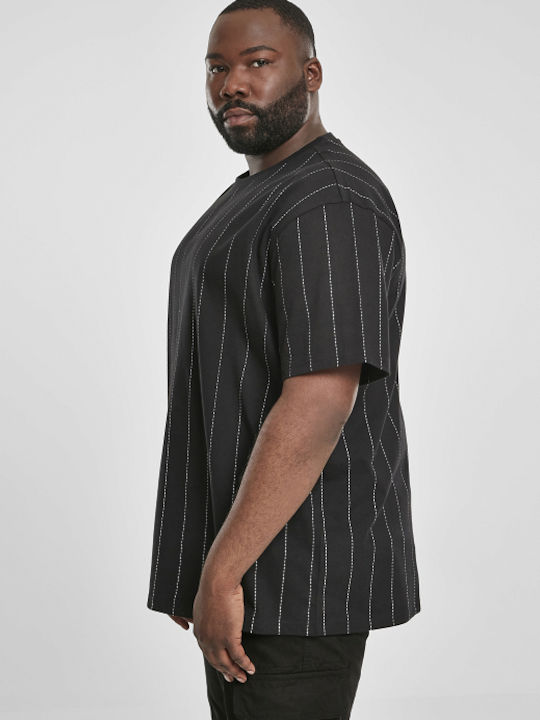 Pinstripe T-shirt Black
