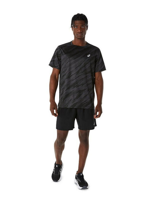 Core Athletic Short Sleeve Black Blouse