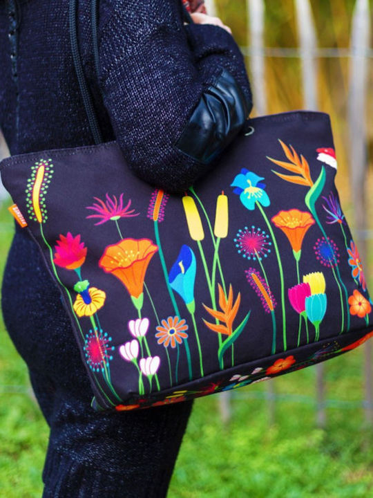 Pylones Beach Bag from Canvas Jardin Fleuri