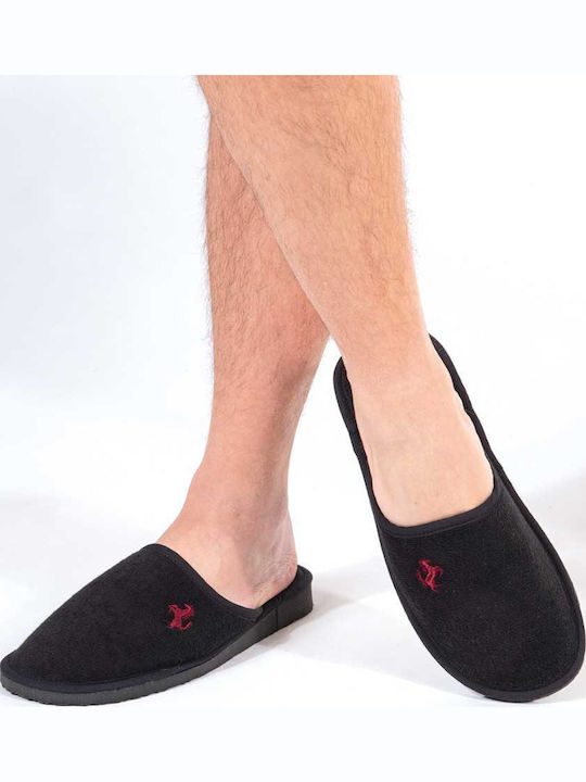 Men's Terry Slippers Black