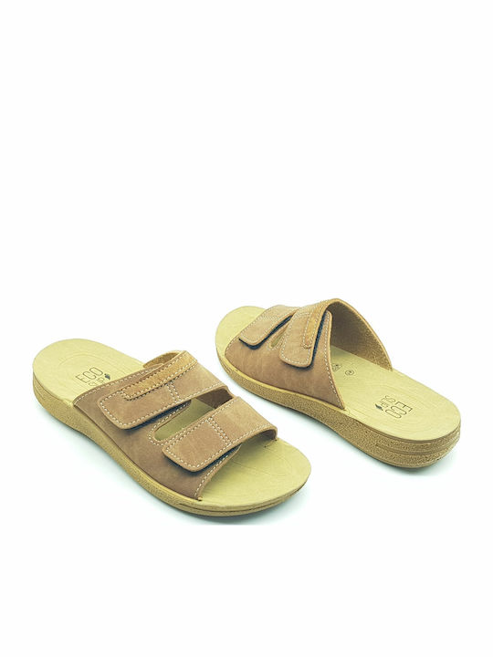 Herrensandalen in Tabac Braun Farbe