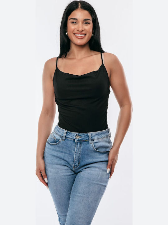 Κορμακι Ντραπε Μαυρο Μαύρο One Size