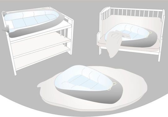 Tuttolina Waffle Baby Nest Gray