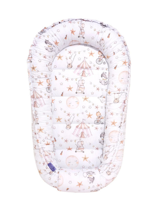 Jukki Βρεφικό Μαξιλάρι Φωλιά Candy Circus Λευκό 55x100εκ. Jukki Βρεφικό Μαξιλάρι Φωλιά Candy Circus Λευκό 55x100εκ.