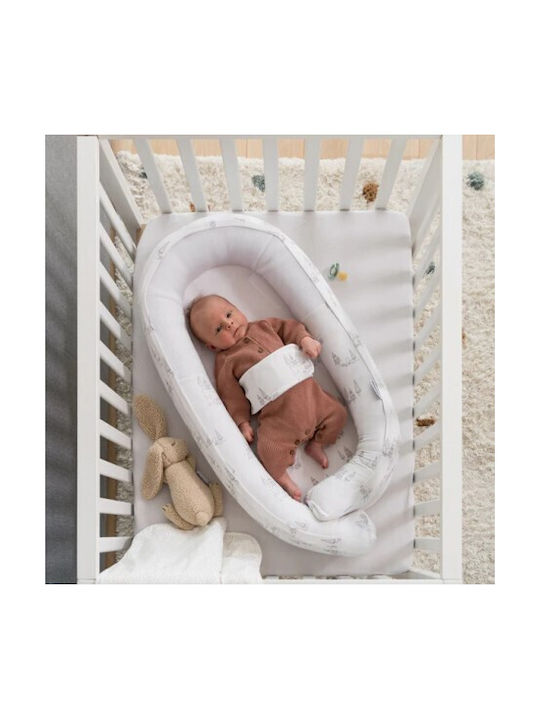 Doomoo Cocoon Bear Baby Nest Ecru