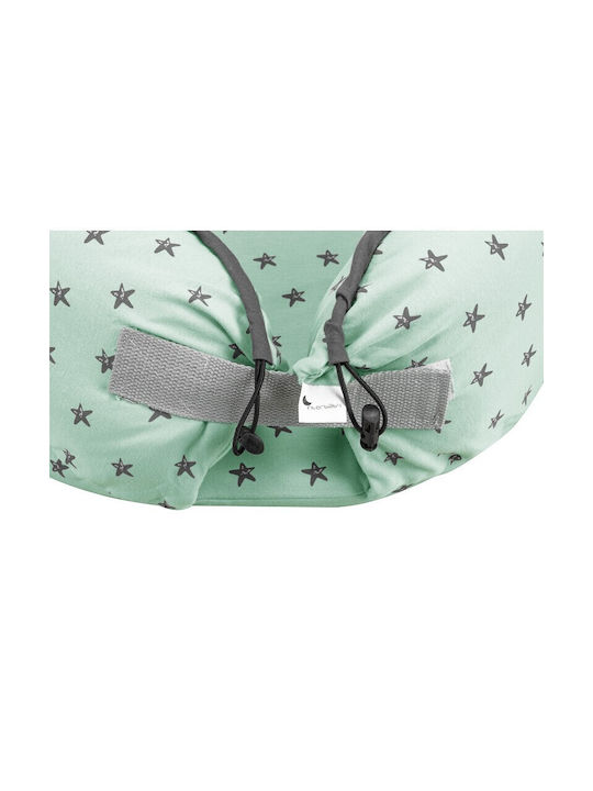 Interbaby Βρεφικό Μαξιλάρι Φωλιά Nest Stars Mint 86x50εκ.